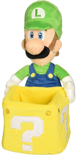 Peluche Super Mario Bros. Luigi  Bloque De Monedas 10 In