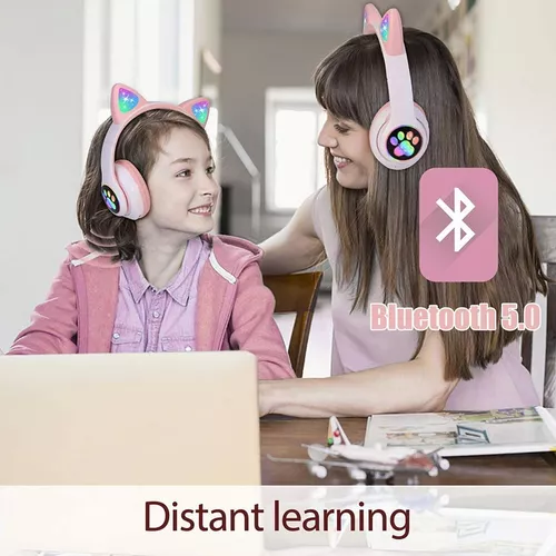 Auriculares para niños – Auriculares sobre la oreja para niños y  adolescentes, auriculares ideales para niños para la escuela y viajes de  larga