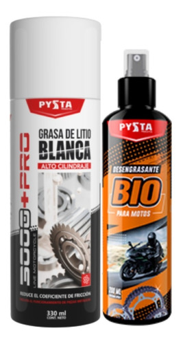 Desengrasante Cadena Moto Bicicleta + Grasa Litio Blanca