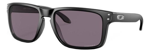 Óculos de sol Oakley Holbrook XL Extra large armação de o matter cor matte black, lente grey de plutonite prizm, haste matte black de o matter - OO9417