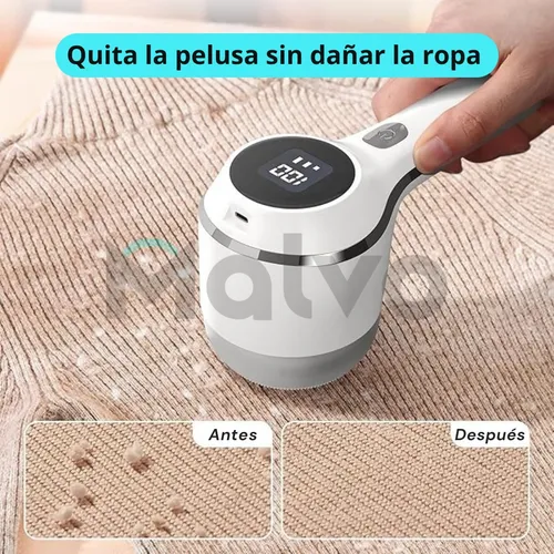 Quita Pelusa Recargable Usb Premium Con Pantalla Digital