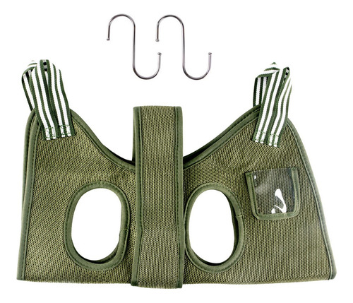 Bolsa De Sujeción Para Perros Y Gatos Con Gancho Verde L