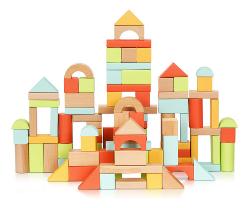 Building Blocks Look, 100 Unidades, Para Niños Pequeños De 1