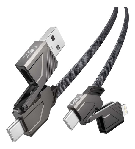 Dasku Cable Lightning Usb C 4 En 1, Sincronización De Datos