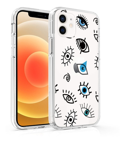 Funda Case Para iPhone Tpu Ojos X Xs Xr Xs Max 12/pro/max