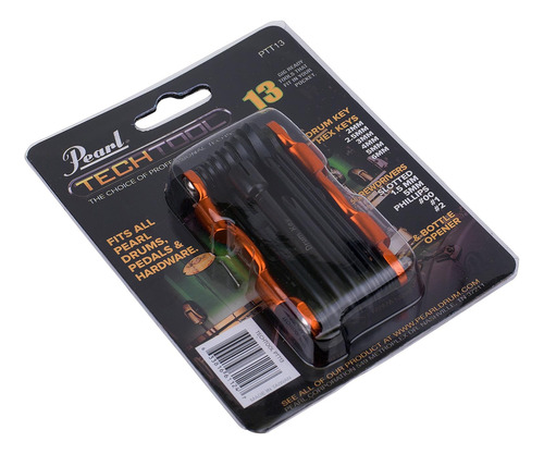 Combinación Pearl Tech Tool Drum Key Y Drum Set Multi-t...