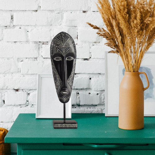 Escultura De Máscara Africana Máscara Tribal Tradicional 12