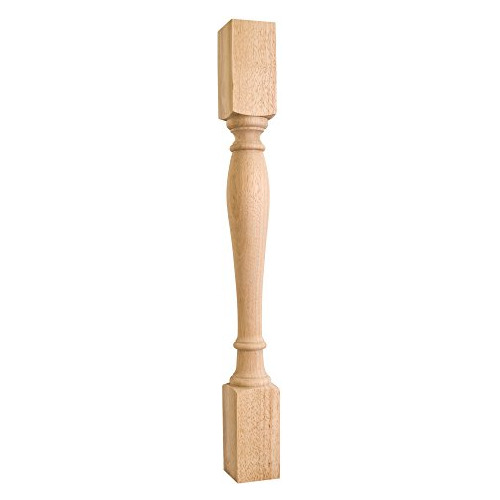 Poste Decorativo De Madera Torneada De 35,5 Pulgadas (alis