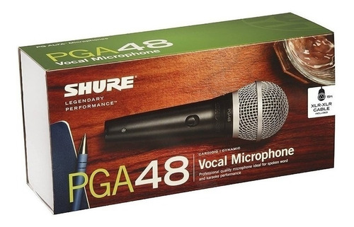 Imagen 8 de 10 de Micrófono Shure Pga48 Dinámico Con Cable Tienda Oficial