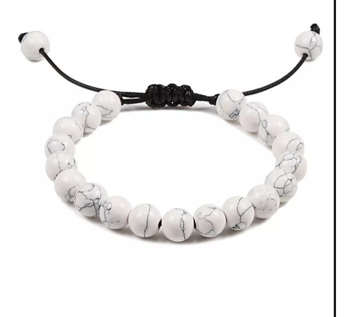 Pulsera Brazalete Howlita Blanca Hombre Mujer