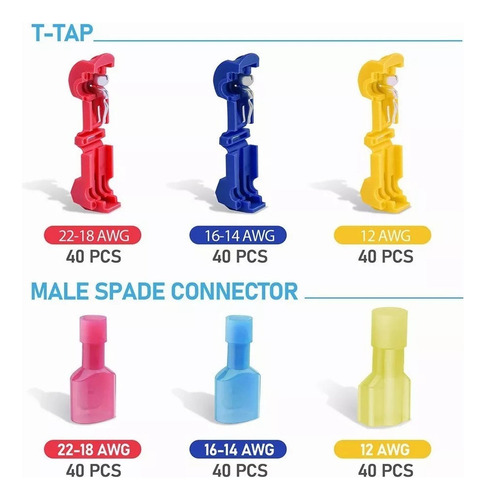 . Conectores T-tap Terminales Cables Terminales De Cables