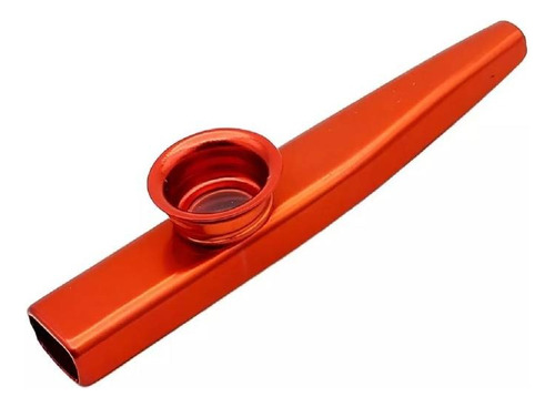 Kazoo Metálico De Aluminio Con Membranas De Repuesto