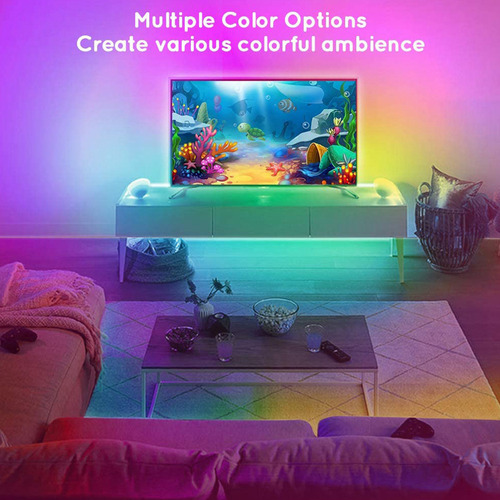 Tira Luces Led Rgb Multicolor Neón 10m Con Control Música