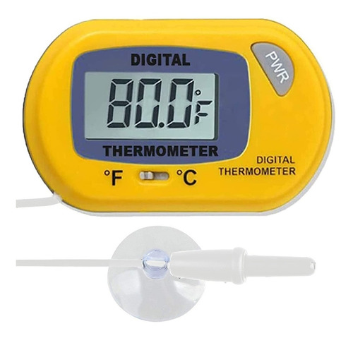 Imagen 1 de 8 de Termómetro Digital Electronico Con Sensor Peceras Acuarios