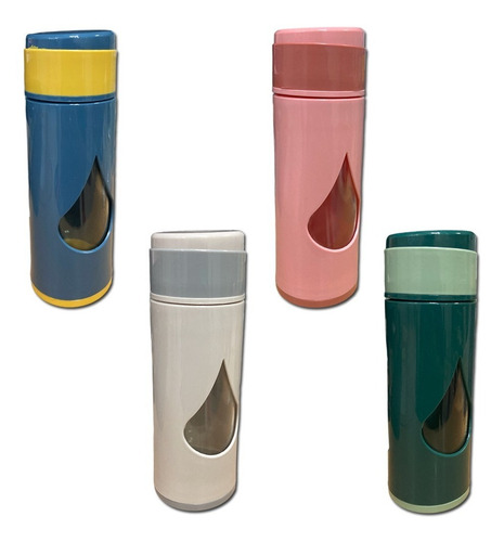 Imagen 4 de 5 de Botella Deportiva Vidrio Colores Pettish Online