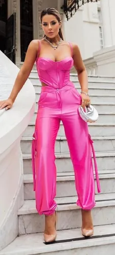Calça jogger cetim 2025