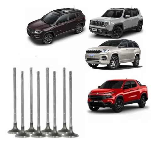 8x Válvula De Escape Original Mopar Fiat Toro 2.0 16v Diesel