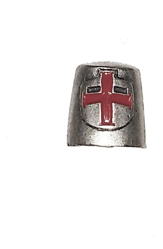 Pin Insignia Broche Solapa Casco Cruzado Templario Metal