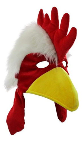 Gorro Pollo Accesorio Disfraz Gallo Novedad Cabeza Pollo Tal