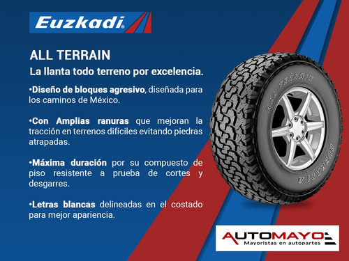 Pack 4 Llantas All Terrain Euzkadi 10r15lt 109r