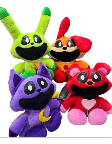 Catnap Peluche X4 Morado Animales Smiling Figuras Colección