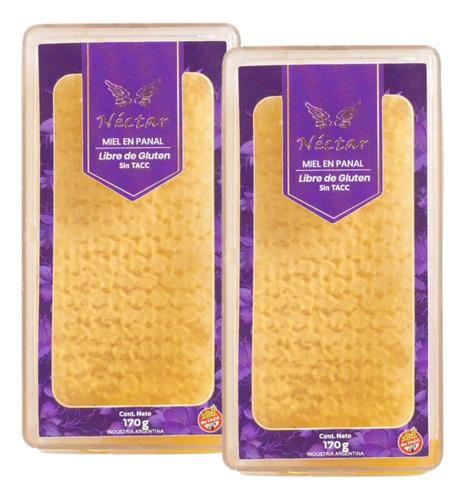 Miel En Panal Nectar De Los Dioses 170 Gr. Pack X2