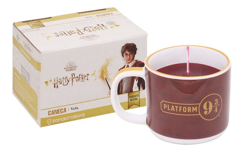 Caneca Vela Decorativa Plataforma 9 ¾ Harry Potter Original