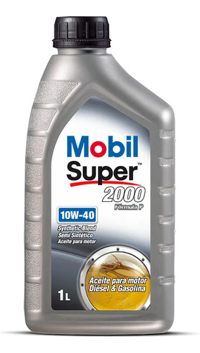 Aceite Mobil 10w40 Super 2000 X3 Semi Sintentico 1 Litro