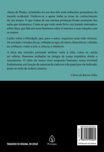 Imagem 2 de 2 de Ética a Nicômaco, de Aristóteles. Série Clássicos da literatura mundial Ciranda Cultural Editora E Distribuidora Ltda., capa mole em português, 2021