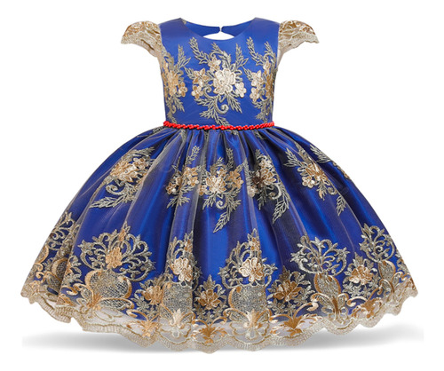 Vestido De Princesa Con Lazo De Encaje Para Niña, Para Niños