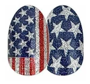 Color Street Tiras De Esmalte De Uñas Flagtime Gal