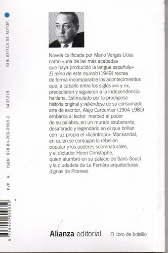 El Reino De Este Mundo - Carpentier - Alianza Nueva Edición
