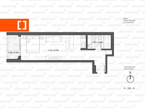 Venta De Apartamento Obra Construcción Monoambiente En Malvín, Torre Arenas Unidad 214