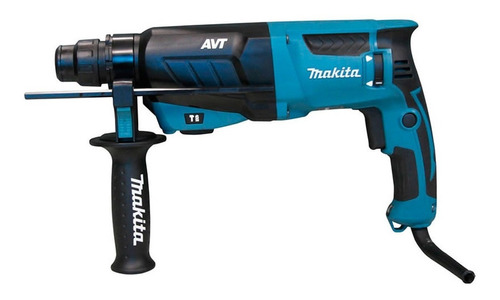 Martelete eletropneumático Makita HR2631FJ azul com 830W de potência 127V