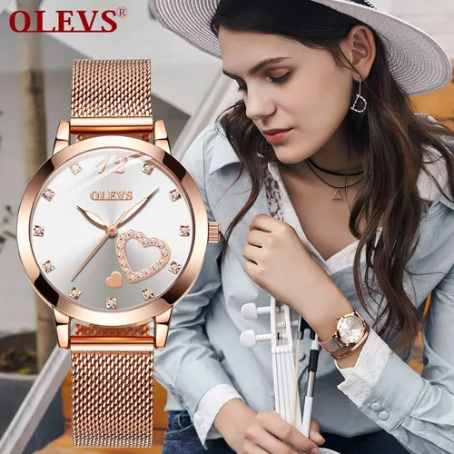 Reloj De Mano Para Mujer Olevs Relojes Para Mujer Diamante P