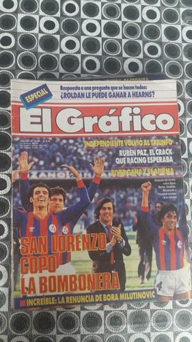 El Grafico 3549 13/10/1987 San Lorenzo Copo La Bombonera