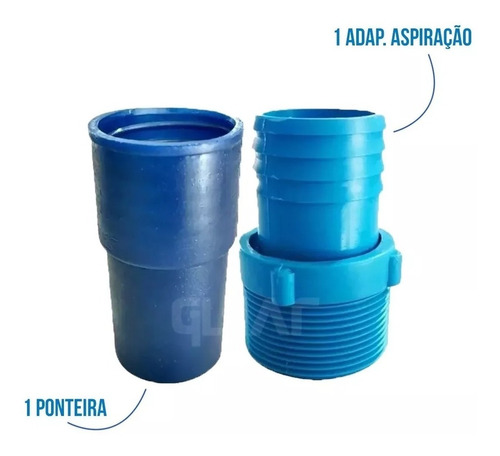 Kit De Limpeza Para Piscinas De Fibra E Vinil Mangueira 8m