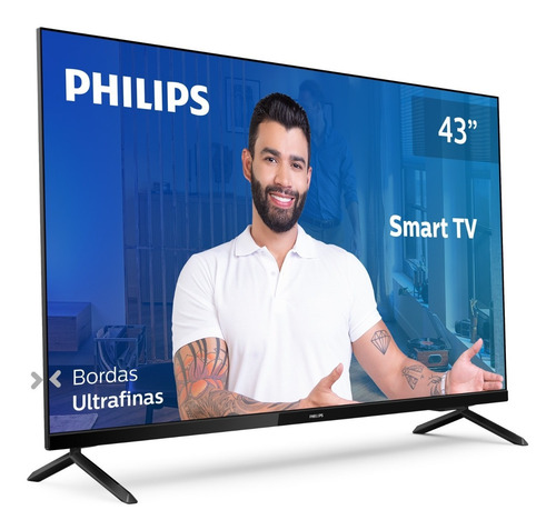 Imagem 2 de 7 de Smart Tv 43'' Fhd 43pfg6825/78 Wi-fi, 3 Hdmi, 1 Usb Philips
