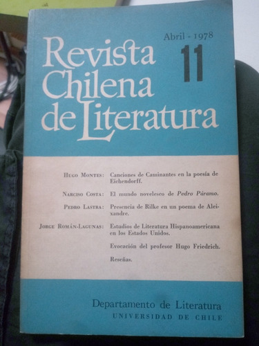 Revista Chilena De Literatura 11lastra, Montes, Costa