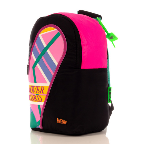 Mochila Back To The Future Hoverboard Original Oficial Nueva Color Negro Diseño de la tela ALTA CALIDAD