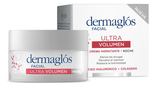 Crema Facial Dermaglos Ultra Volumen Noche X50gr Der Pro