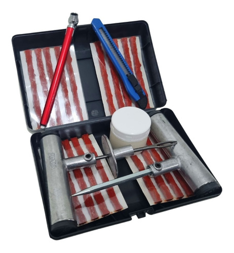 Imagem 1 de 6 de Kit Reparo Para Pneu S/ Câmara Carros/motos Viluz