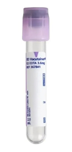 Tubos Vacutainer Tapa Lila 2ml - Edta K2