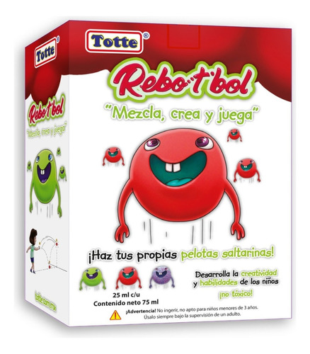 Kit Rebo T Bol Totte | Haz 3 Diferentes Slimes Que Rebotan