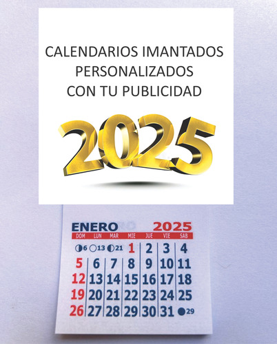 Almanaques Con Iman Y Mignon - Personalizados X 500