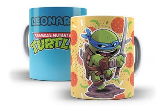 Taza De Ceramica Tortugas Ninjas Leonardo