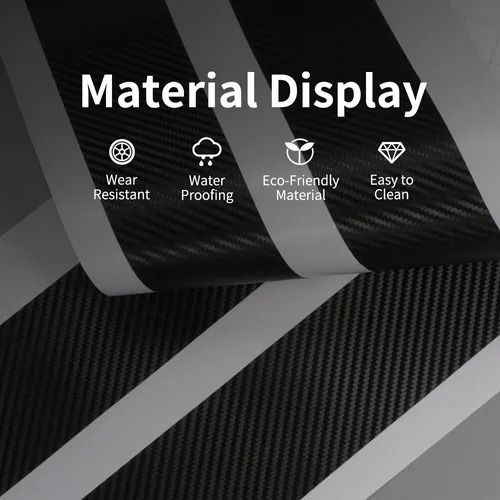 Sticker Cubre Estribos Fibra Carbon Compatible Con Robust