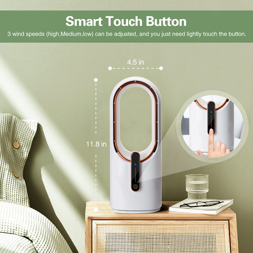 Ventilador De Escritorio Pequeño Silencioso Portátil Sin Asp Color Del Led