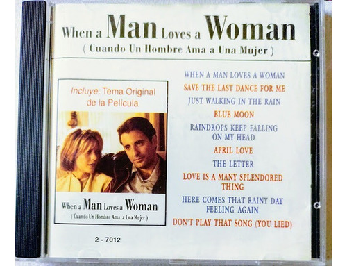 Whe A Man Loves A Woman Sountrack Cd Impecable Como Nuevo  