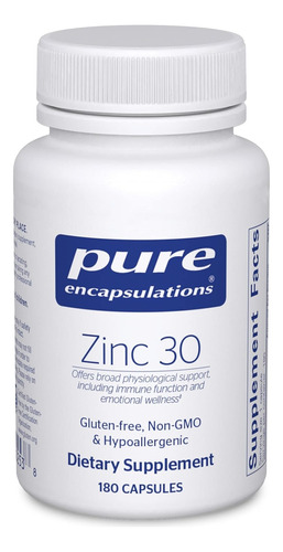 Pure Encapsulations Zinc 30 Picolinate X 180 Cáps